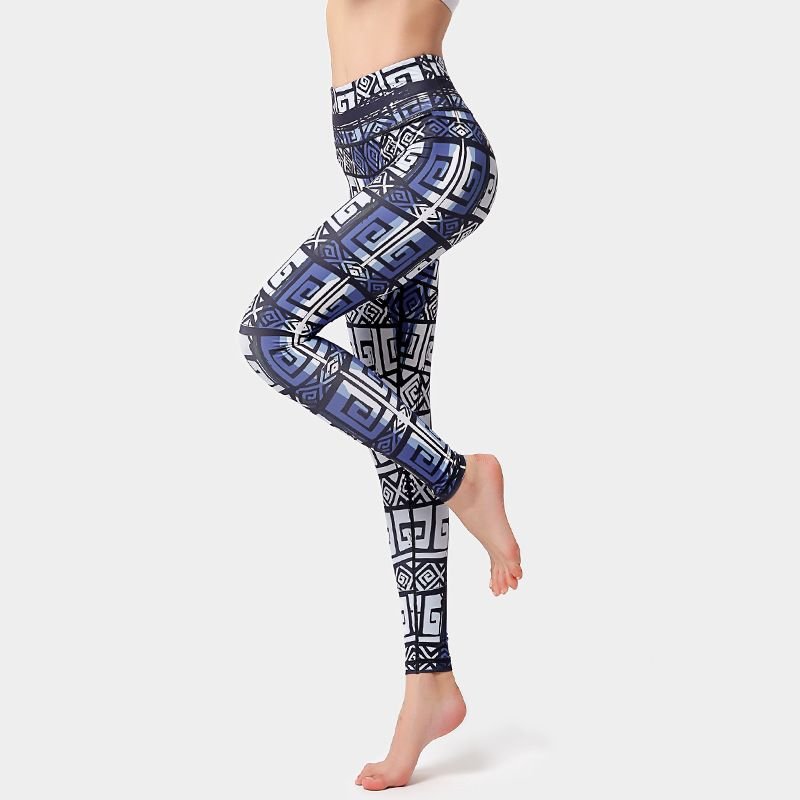 Women'S Yoga Print High Waist Sports Leggings