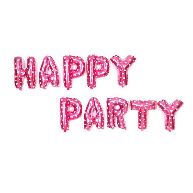 16 Inch Birthday Party Decoration Letter Aluminum Foil Balloon Set