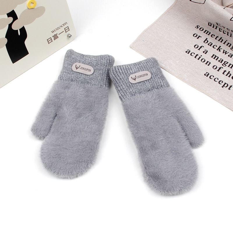 Autumn Winter Women Fashion Plush Warm Gloves