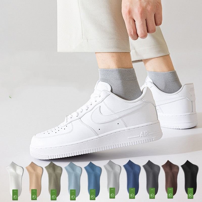 Men Spring And Autumn Cotton Sweat-Absorbent Breathable Ankle Socks Custom