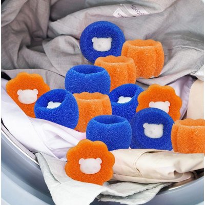 Cartoon Sponge Anti-Tangle Sticky Hair Ball Decontamination Laundry Ball Sticky Hair Device