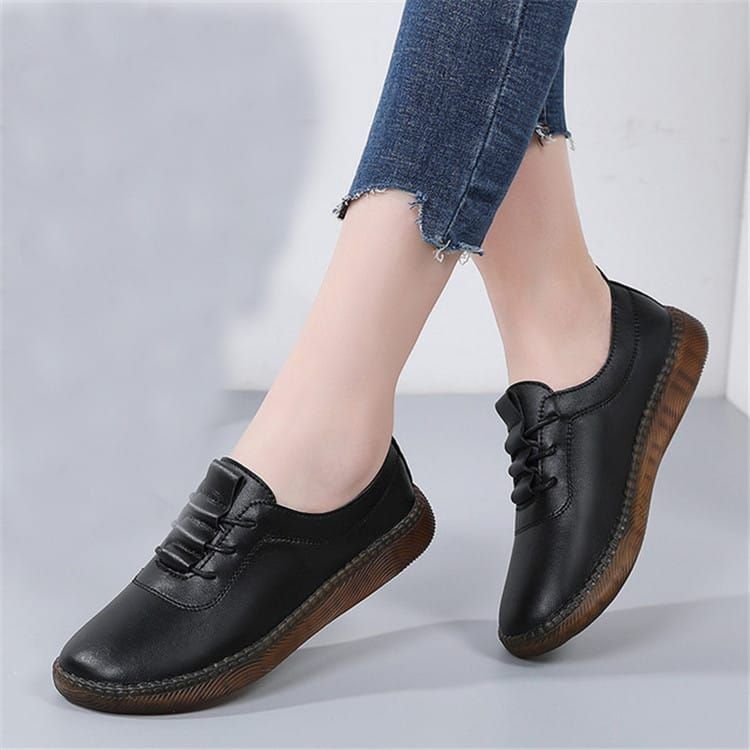 Size:4.5-9 Women Causal Flat Lace-up Loafers