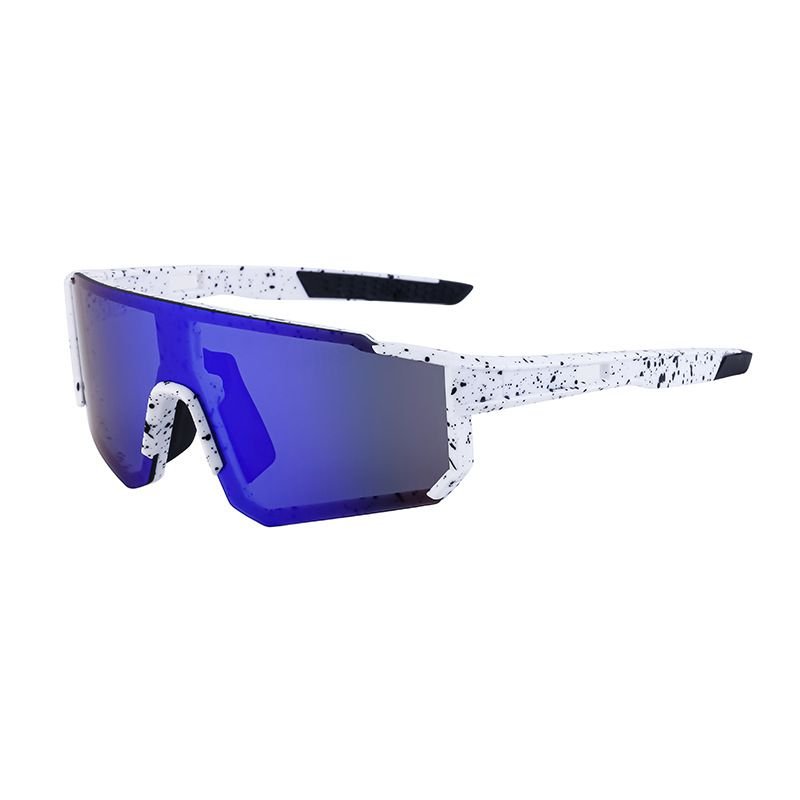 Fashionable Simple One-Piece Riding Colorful Sunglasses
