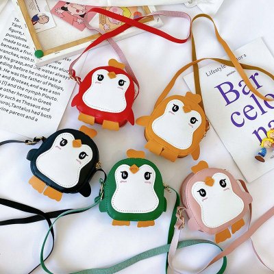 Kids Unisex Casual Cute Cartoon Penguin Mini Crossbody Bag