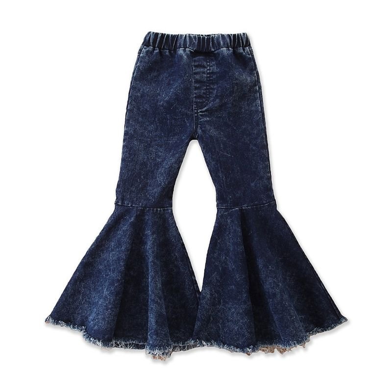 Children Clothing Girls Fashion Flared Jeans