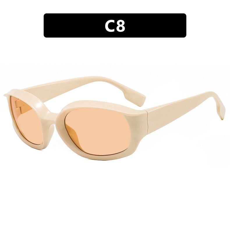 Simple And Fashionable Unisex Large Oval Sunglasses