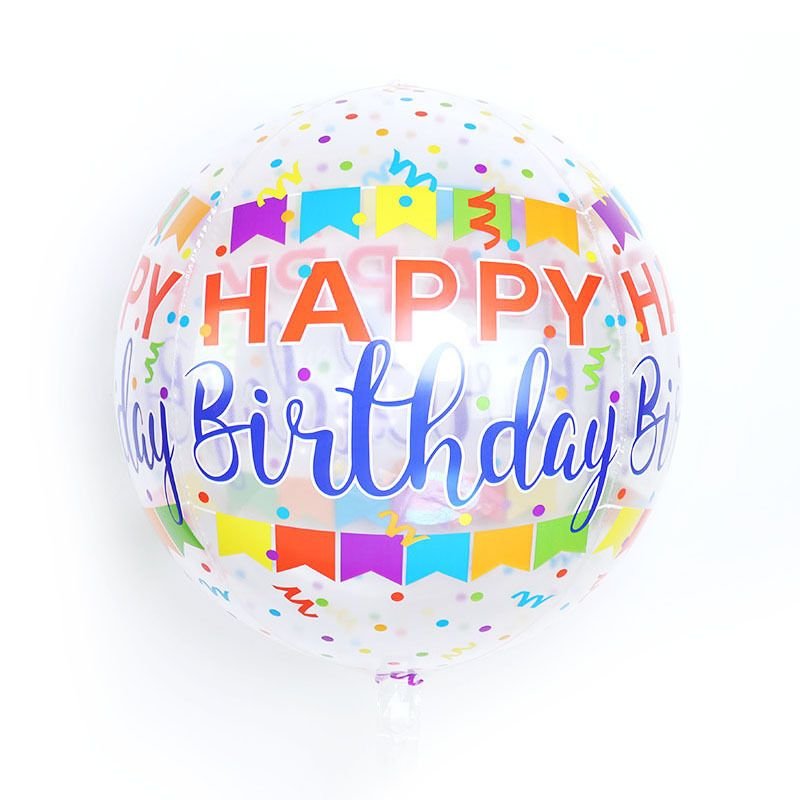 Transparent 22 Inch Birthday Balloon Decoration