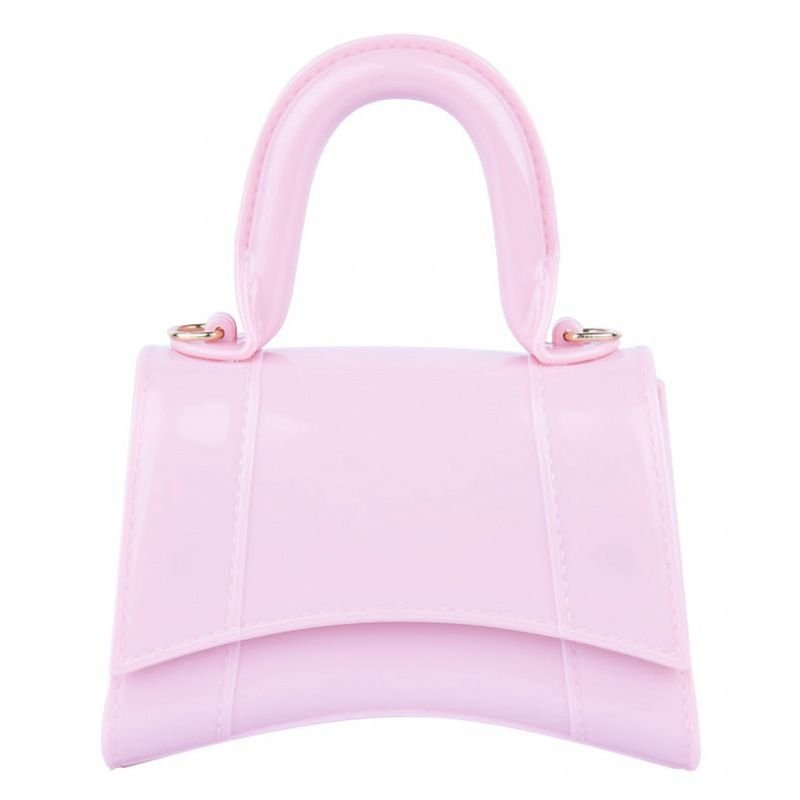 Children Fashion Macaroon Candy Color Handle Crossbody Jelly Bag