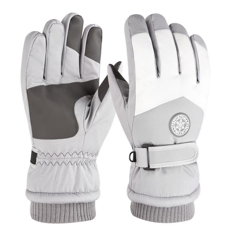 Outdoor Neutral Velvet Warm Windproof Touch Screen Ski Gloves