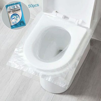 50pcs Disposable Waterproof Toilet Seat Covers