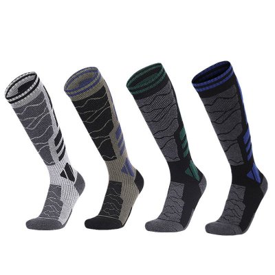 Outdoor Men Sports Thickened Warm Sweat-Absorbing Long Ski Socks