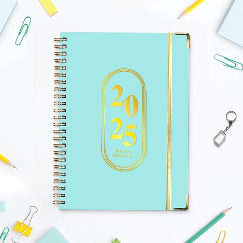 2025 English Notebook A5 Coil Daily Planning Notepad