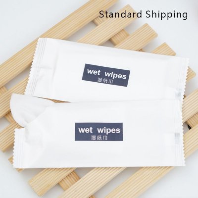 Standard Shipping 1pcs Disposable Non-Woven Aviation Wet Wipes