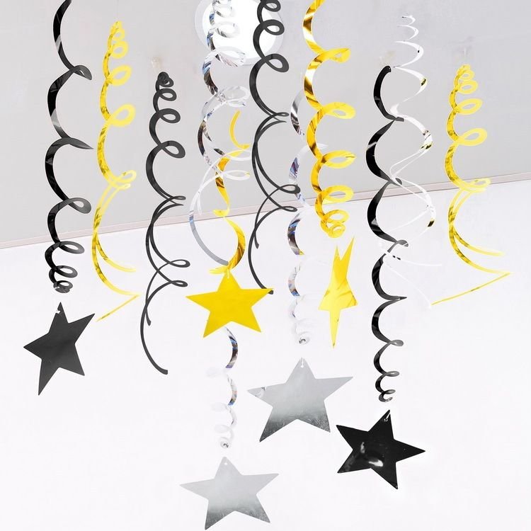 Pvc Spiral Pentagram Star Pull Festival Party Decoration