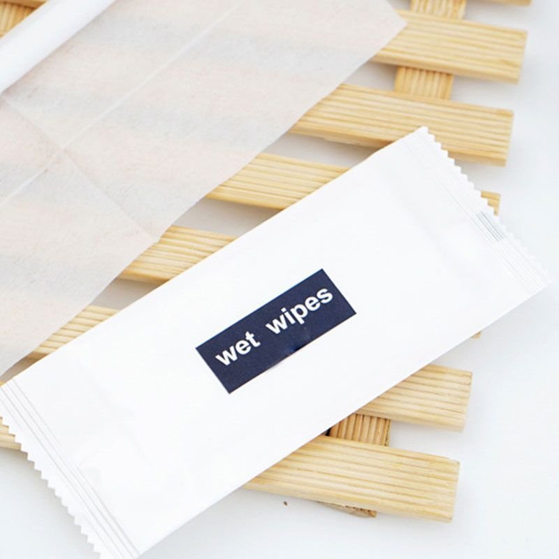 Standard Shipping 1pcs Disposable Non-Woven Aviation Wet Wipes