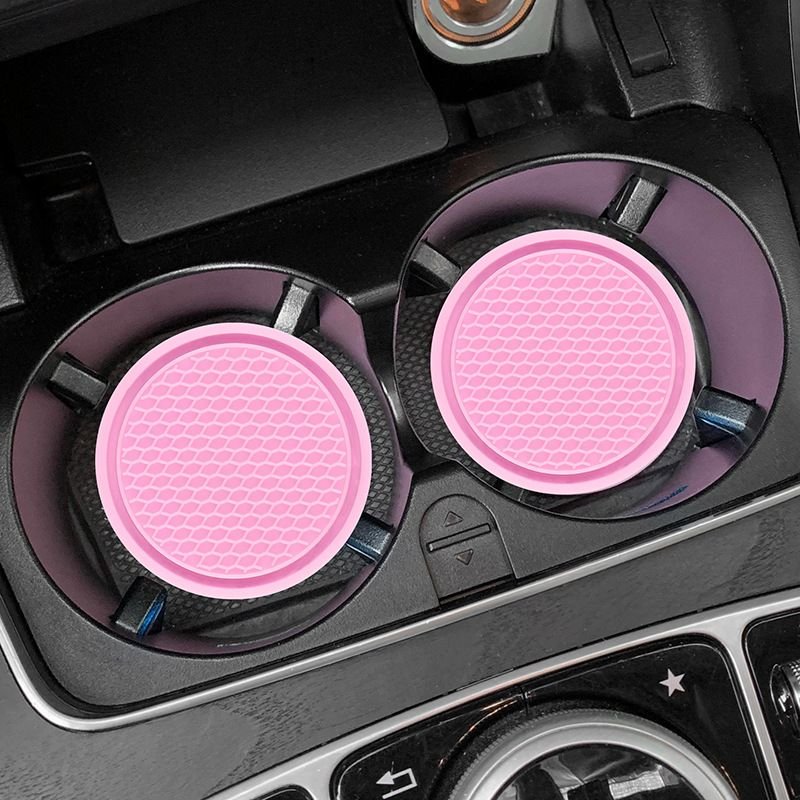 Water Cup Mat Coaster Round Pu Car Anti-Slip Mat