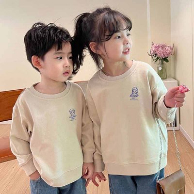 Kids Toddler Boys Girls Spring Autumn Casual Cute Cartoon Print Long Sleeve Sweatshirts