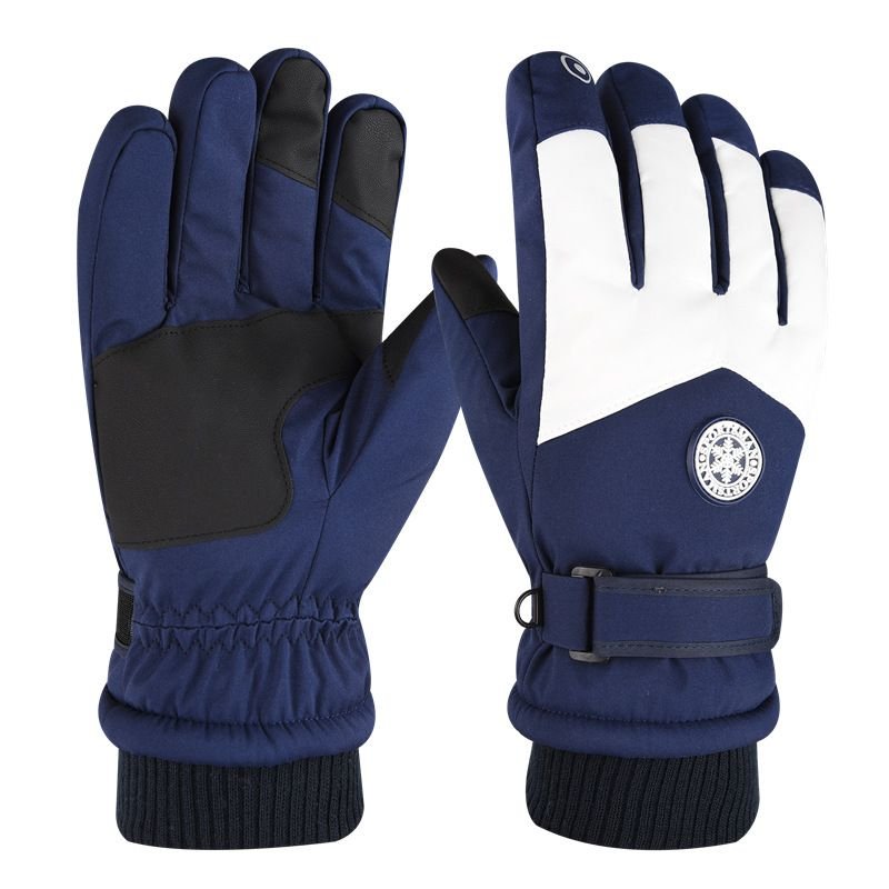 Outdoor Neutral Velvet Warm Windproof Touch Screen Ski Gloves