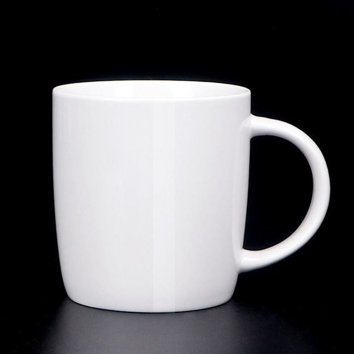 White Ceramic Mug Custom Logo Print