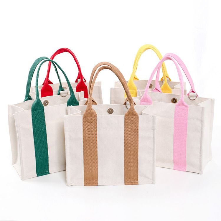 Casual Padded Canvas Tote Bag