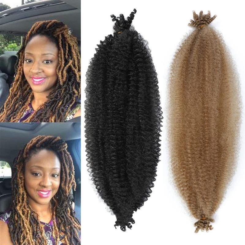 Women Natural Simulation Screw Texture Braided High Temperature Silk Hip-Hop Hair Extension