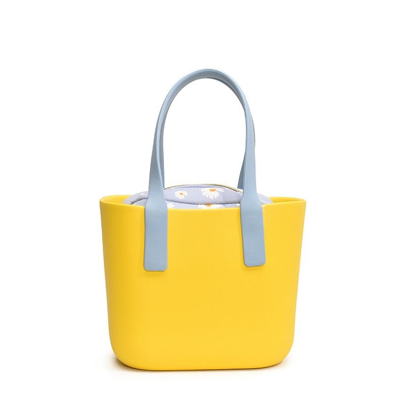 Fashion EVA Color Contrast Beach Tote Bag