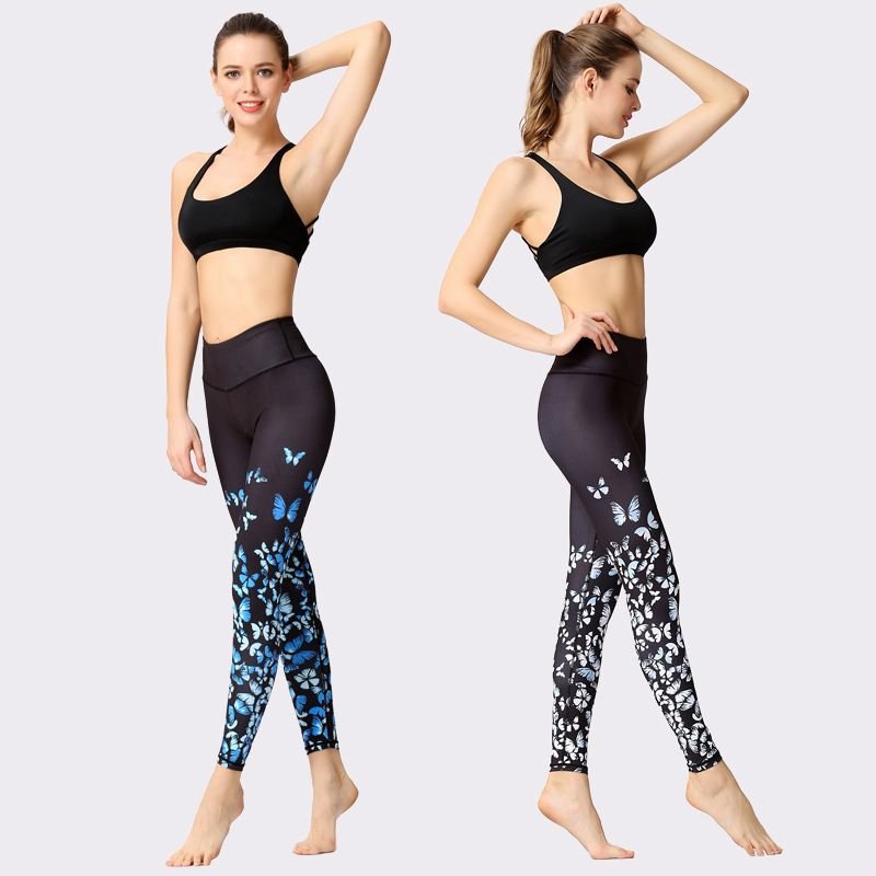 Women'S Yoga Print High Waist Sports Leggings