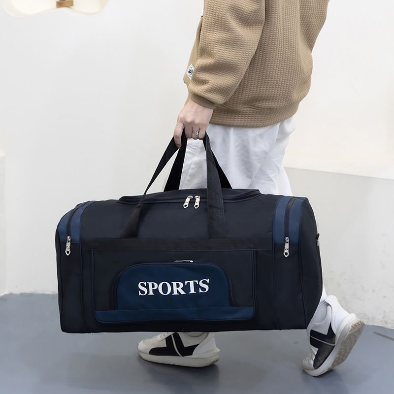 Men Leisure Sports Alphabet Large Capacity Oxford Duffle Bag