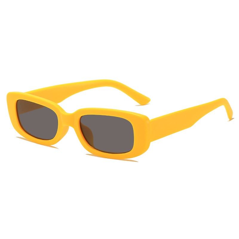 Kids Unisex Fashion Casual Cute Square Frame Solid Color Sunglasses