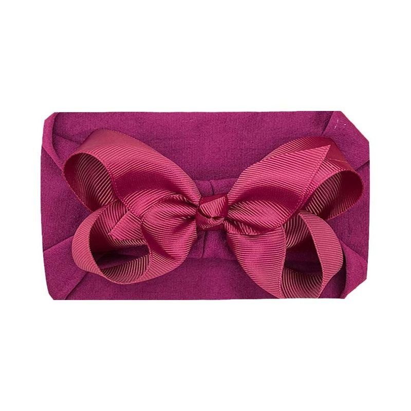 Baby Cute Solid Color Bow Hair Band