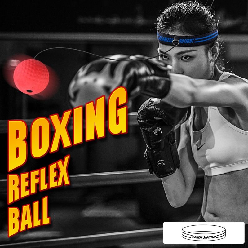 Head-Mounted Boxing Speed Ball Training Reaction Ball Set