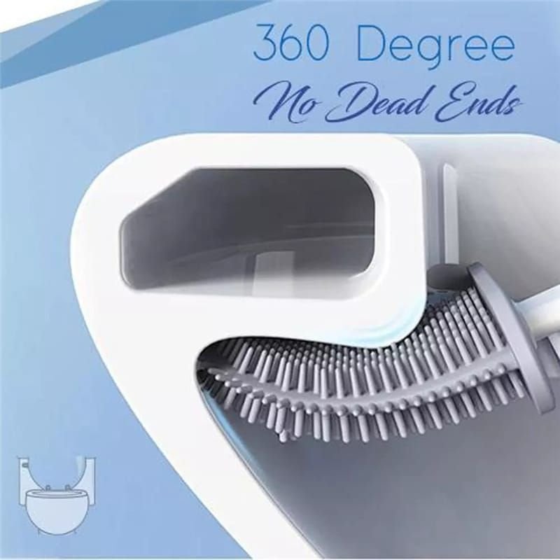 Flexible Flat Head Soft Toilet Brush