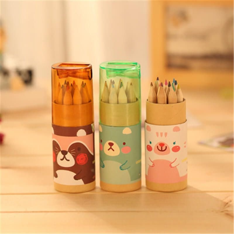 12pcs/set Mini Colorful Drawing Pencil