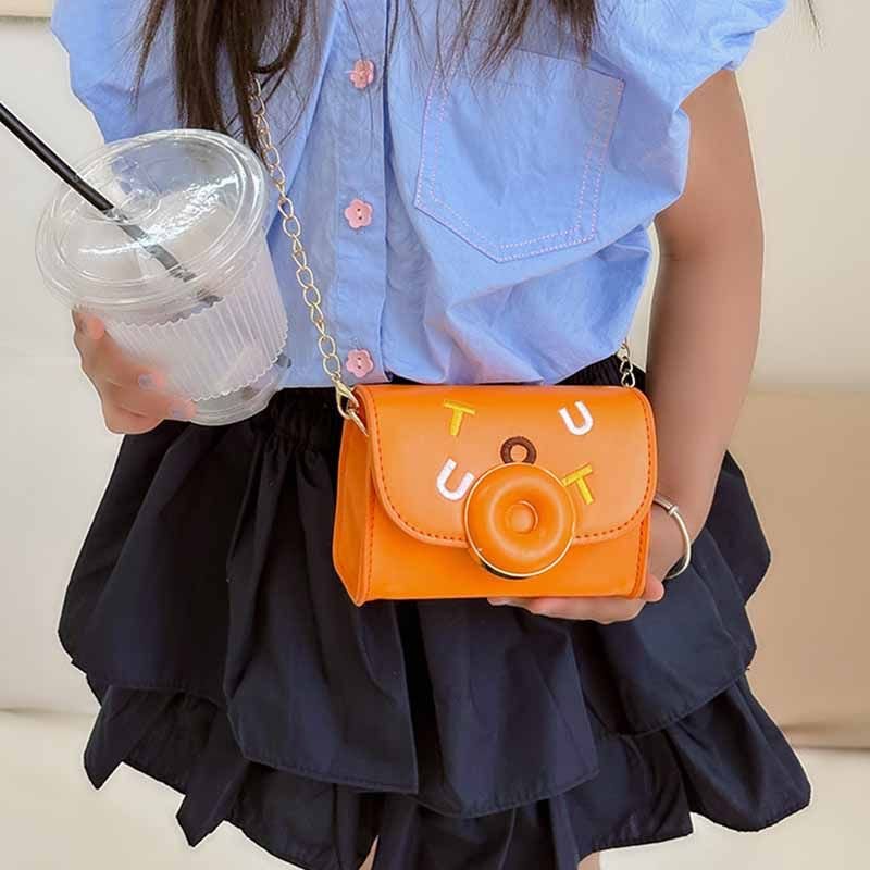 Kids Girls Fashion Casual Cute Alphabet Donut Crossbody Bag