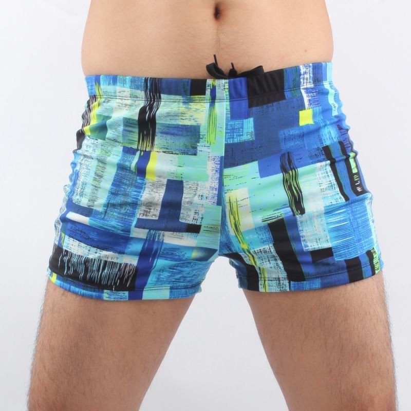 Men Fashion Printed Loose Swim Shorts