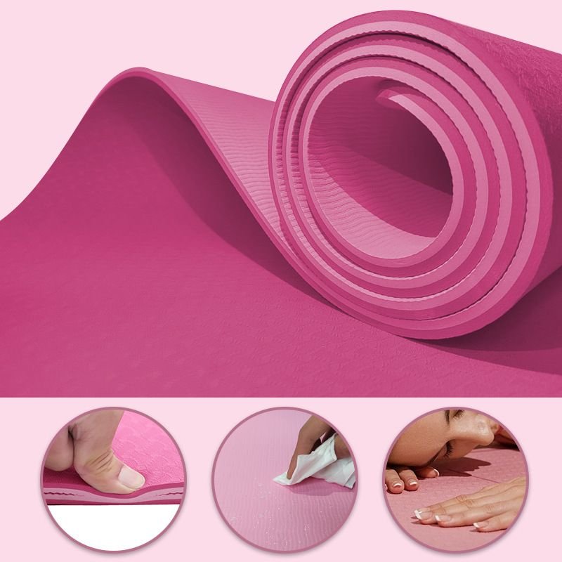 Home Fitness Dance Shock Absorbing TPE Sports Yoga Mat