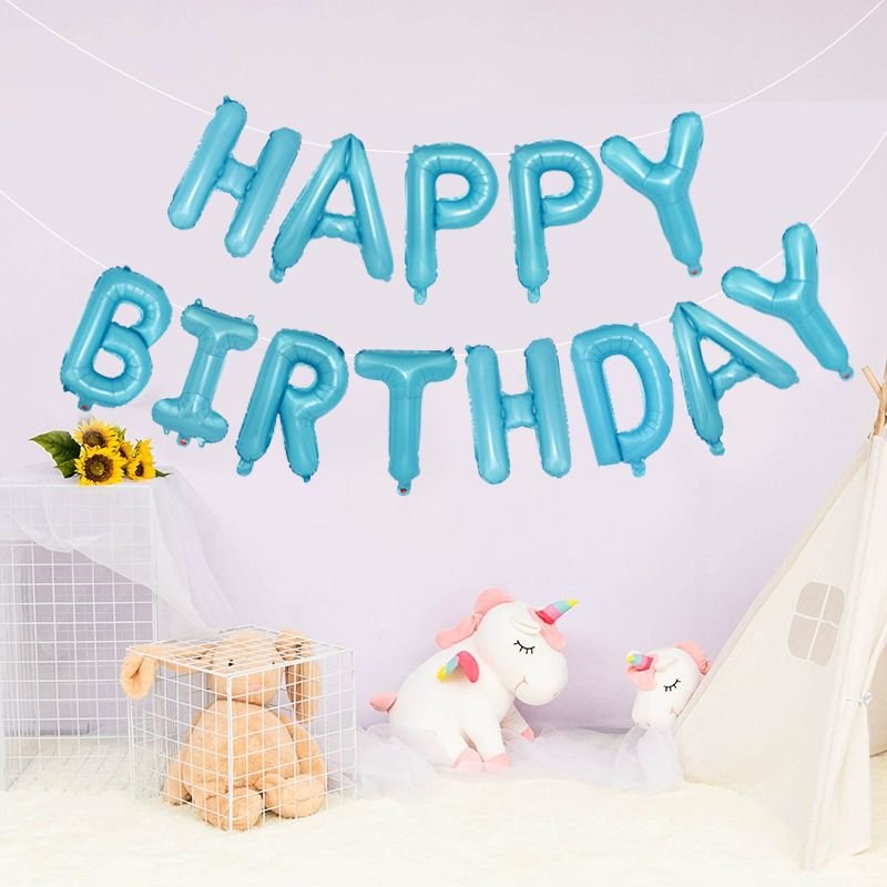 16 Inch Birthday Party Decoration Letter Aluminum Foil Balloon Set