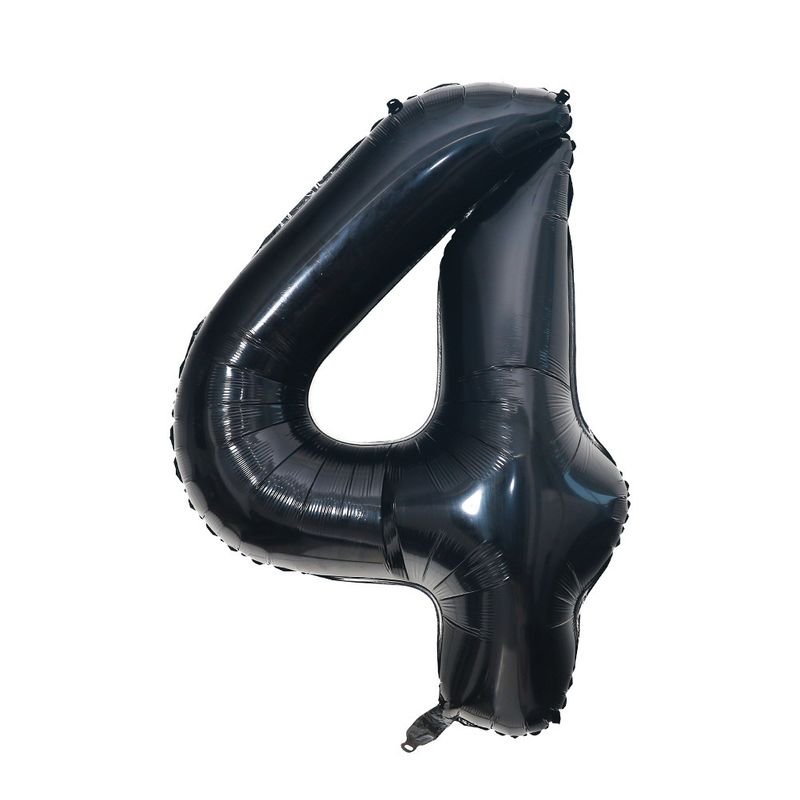 40 Inch Black Digital Birthday Wedding Aluminum Film Balloon Decoration