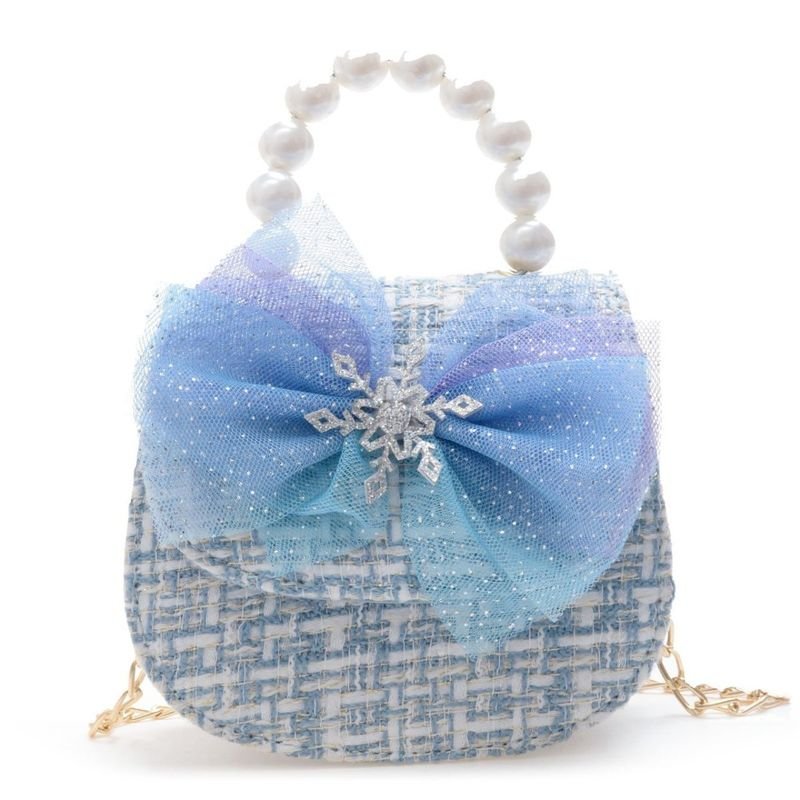 Kids Girls Fashion Casual Cute Bow Crossbody Handle Princess Bag