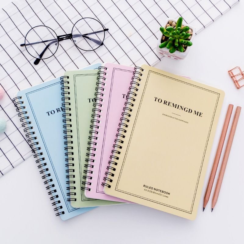 Simple Student Stationery Candy Color A5 Coil Notebook