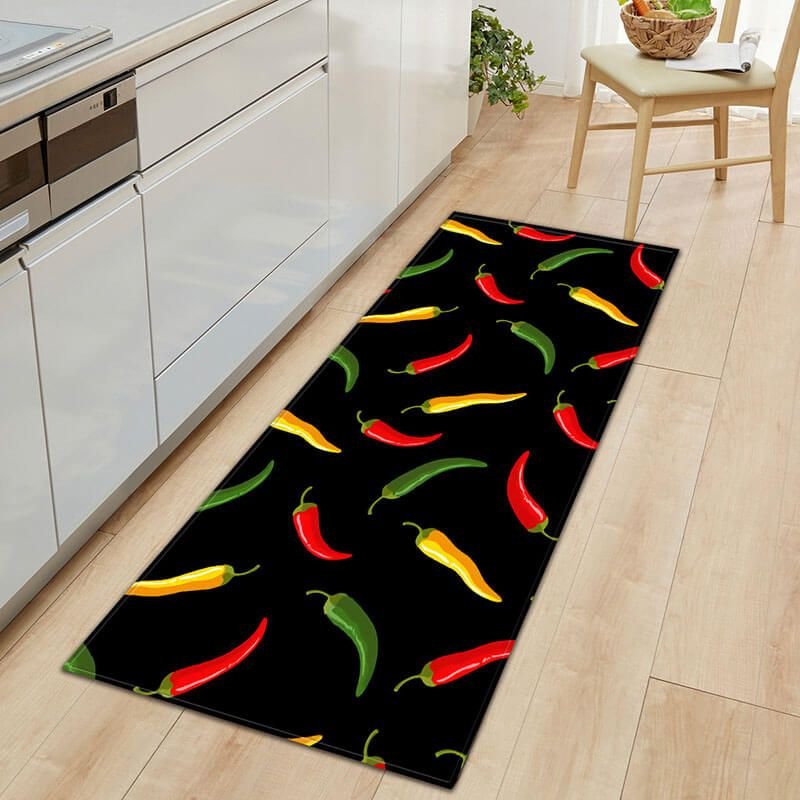 50*80cm Simple Food Pattern Kitchen Door Mat