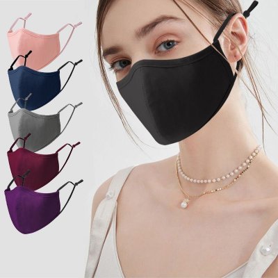 Adult 3-Layer Cotton Washable Three-Dimensional Breathable Adjustable Dustproof Cotton Masks