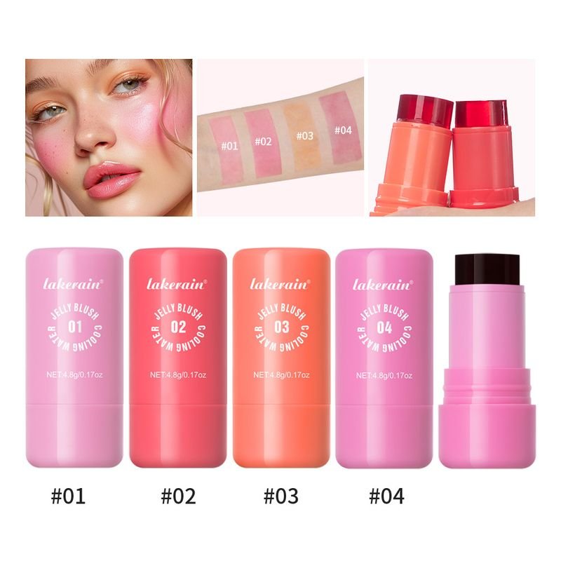 Lakerain Women Long-Lasting Color Moisturizing Blush Stick