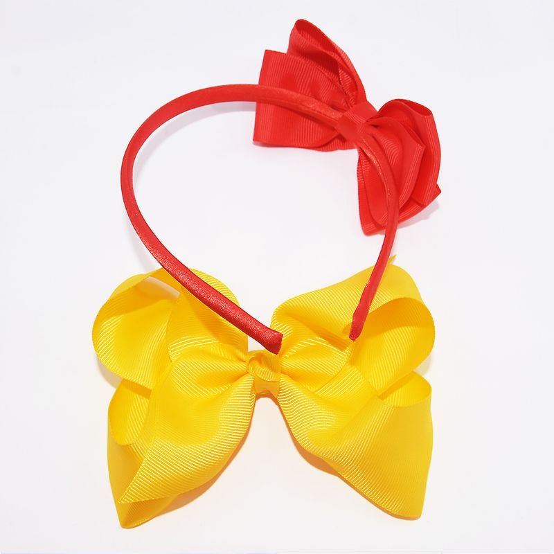 Kids Cute Solid Color Bow Headwear Sets