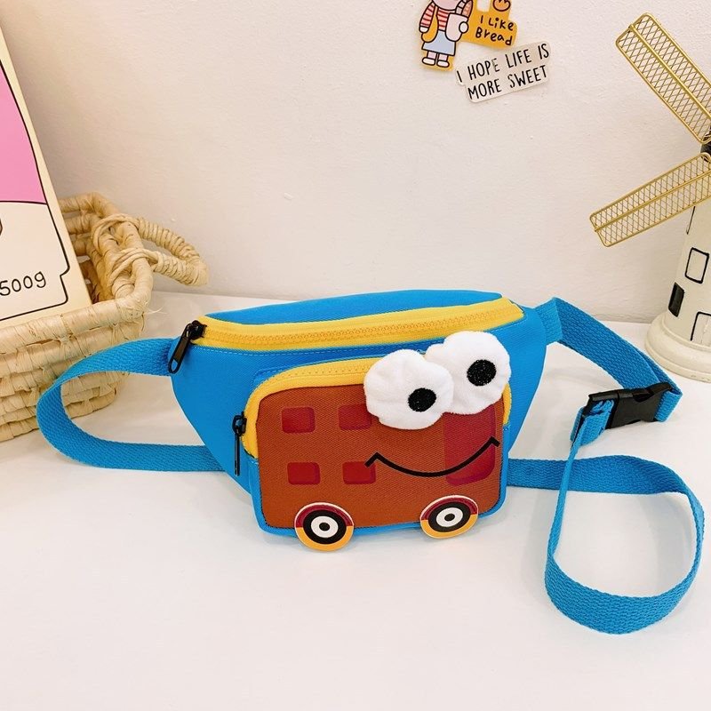 Kids Unisex Fashion Casual Cute Cartoon Car Waist Chest Bag