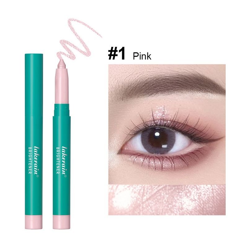 Lakerain Women Bright Fine Flashing Pearl Waterproof Silkworm Lying Pen Eye High Gloss Pen