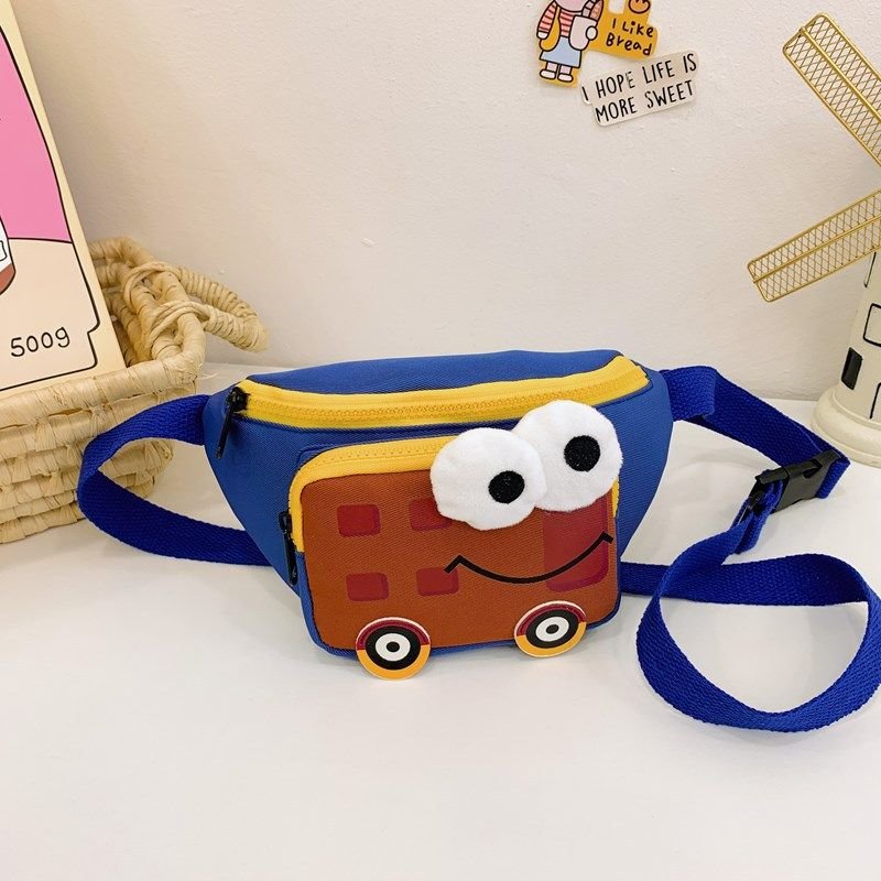 Kids Unisex Fashion Casual Cute Cartoon Car Waist Chest Bag