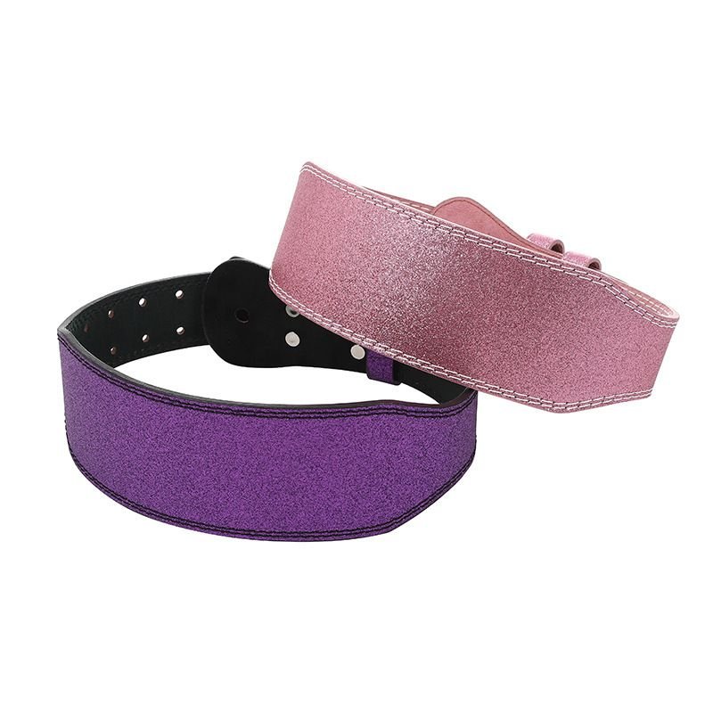 Support Waist Fitness Belt Gym Strength Training Belt Men Pink Hard Pull Bright Push Protection Belt