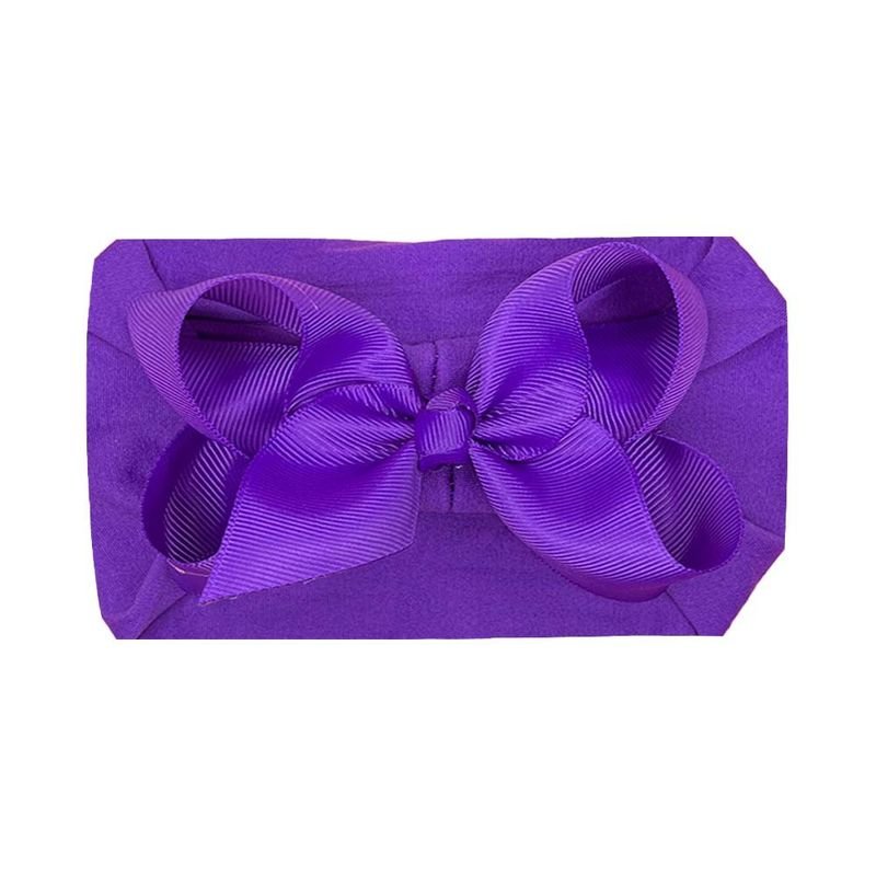 Baby Cute Solid Color Bow Hair Band