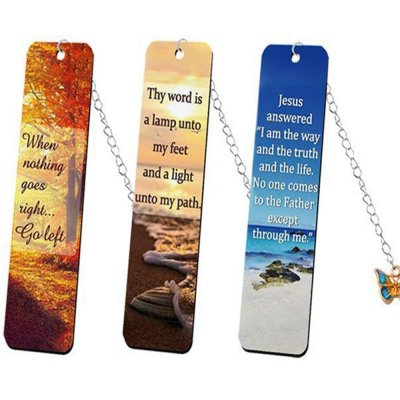 Creative Inspirational Stainless Steel Bookmark